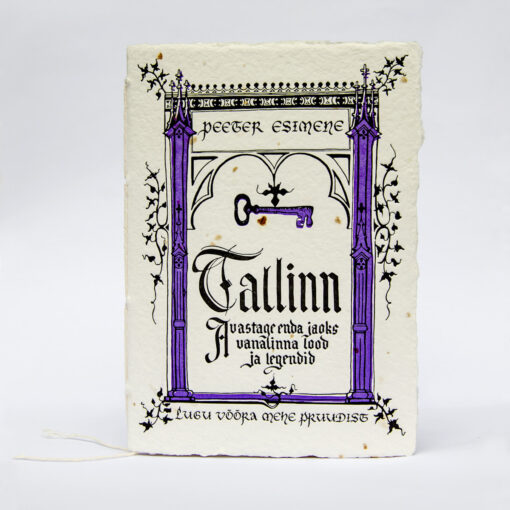Tallinn legend letterpress printed on handmade paper
