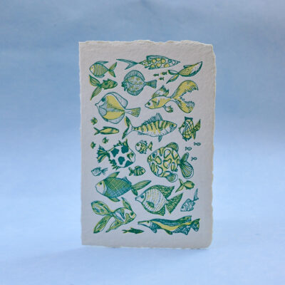 Fish pattern Postcard greeting card