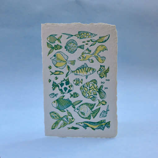 Fish Pattern Postcard Greeting card